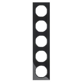 Рамка 5-местная, черная Berker R.3