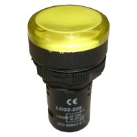 Жовтий LED індикатор Schrack BZ501216ME 230В