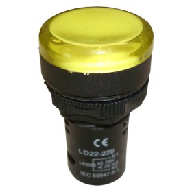 Жовтий LED індикатор Schrack BZ501216ME 230В