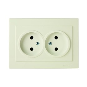 Розетка Nilson Touran кремова 2-на без заземлення ( 24121024 )
