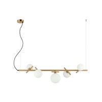 Підвісний світильник, люстра Italux PND-5622-5-BRO-W Reverso G9 5x25W IP20 Золотий