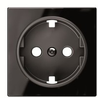 Центральна плата розетки ABB Sky 2CLA858800A2501 8588 CN із заземленням (чорне скло)