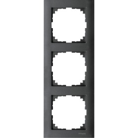 Трехместная рамка Schneider Electric M-PURE MTN4030-3614 антрацит