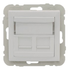 Двойная компьютерная розетка Logus 21975 TGE RJ45 (Cat.5e) (лед)