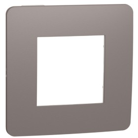 Однопостова рамка Schneider Electric NU280216 (шоколад/білий)