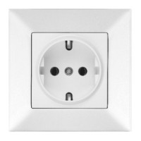 Розетка одинарна Meridian, білий