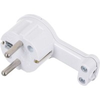 Угловая вилка SEZ WT-16UP BI 16А белая