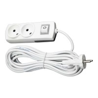 Подовжувач Violux 2р 3м 2х1 без заземлення з вимикачем ( 920381 )