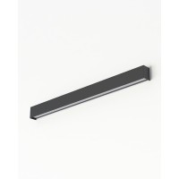 Бра, настінний світильник Nowodvorski 7561 Straight Wall LED T8LED 1x16W 3000K 2300Lm IP20 графітовий