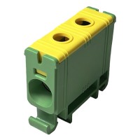 Клемма Promfactor FT 1Р Cu:2.5-50мм²/ Al:6-50 6-50мм² желто-зеленая FT1050G