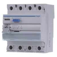 ПЗВ Hager CPA463D 4P 6кА 63A 300мА A S