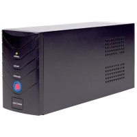 ДБЖ LogicPower LP8294 1400ВА на 2 євророзетки AVR 2x7.5Ач12В (840Вт) у металевому корпусі (чорний)