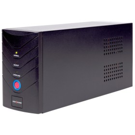 ДБЖ LogicPower LP8294 1400ВА на 2 євророзетки AVR 2x7.5Ач12В (840Вт) у металевому корпусі (чорний)