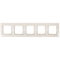Пятиместная рамка Kontakt Simon Simon 54 Premium DR5/41 (кремовый)