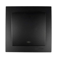 Вимикач Nilson Touran чорний мат 1кл проміжний ( 24381010 )