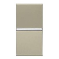 Одноклавишный универсальный выключатель ABB Zenit N2102 CV 1М (шампань)