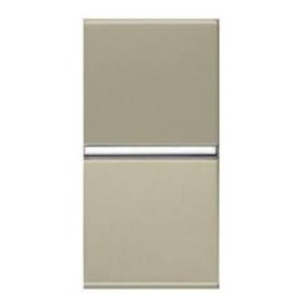 Одноклавишный универсальный выключатель ABB Zenit N2102 CV 1М (шампань)