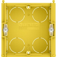 Установочная коробка для твёрдых стен BTicino на 2 модуля 502E (итальянский/немецкий стандарт)