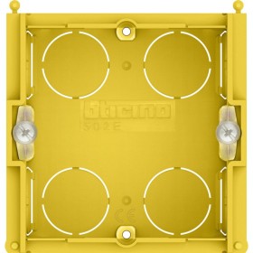 Установочная коробка для твёрдых стен BTicino на 2 модуля 502E (итальянский/немецкий стандарт)