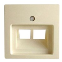 Одноместная двухмодульная центральная плата ABB Basic 55 2CKA001753A0097 1803-02-92-507 (слоновая кость)