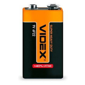 Сольова батарея Videx 6F22 крона (6F22/9V/S) 1 шт