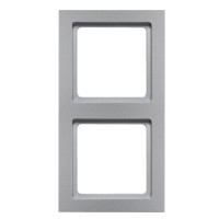 Рамка 2-местная алюминий Berker Q.3