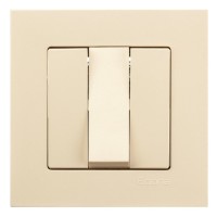 Выключатель 3-клавишный Gunsan Eqona крем