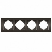 Рамка ELBI ZENA Silverline черный металлик 4-я