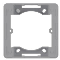 Адаптер Hager WL5812 Lumina-Intense 1Х с/у (серебристый)