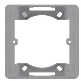 Адаптер Hager WL5812 Lumina-Intense 1Х з/в (сріблястий)