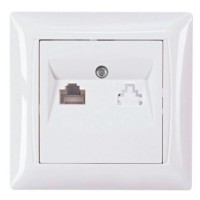 Компьютерная розетка TNSy Latina IP20 белая (TNSy5000164)