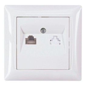 Компьютерная розетка TNSy Latina IP20 белая (TNSy5000164)