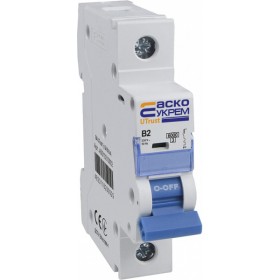 Автоматичний вимикач Аско-Укрем UTrust 1р 2А B 6kА (A0010210002)