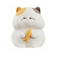 Нічник Котик, настільна лампа з акумулятором Goldlux 327642 Gatto Led 1x1W 3000K+RGB 59Lm IP20