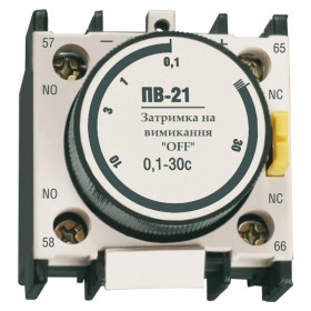 Приставка витримки часу TNSy ПВ21 1NO+1NC 0,1-30сек (TNSy5504020)