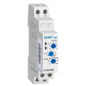 Реле затримки часу Chint NTE8-M2 AC230В 7 режимів затримки із налаштуваннями 1CO (258701)