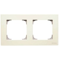 Двопостова рамка ABB Sky 8572 BL (біла)