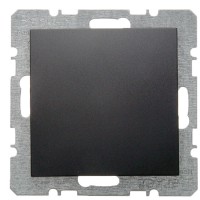 Заглушка с центральной панелью без цоколя, антрацит Berker