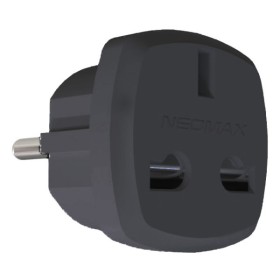 Адаптер британський Neomax чорний (NX1129)