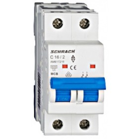 Автоматичний вимикач 16А 2P 6кА, Schrack Technik