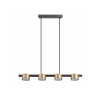 Підвісний світильник, люстра над столом, барною стійкою Goldlux 327338 Mirella GX53 4x6W IP20 Золотий