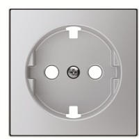 Центральна плата розетки ABB Sky 2CLA858890A1301 8588.9 PL із заземленням (срібло)