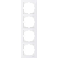 Четырехместная рамка Schneider Electric M-PURE MTN4040-3619 полярно-белая