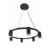 Люстра Goldlux 326201 Paris GU10 6x12W IP20 Чорна