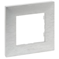 Рамка 1-постовая Legrand Niloe Step фактурный алюминий (863891)