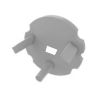 Заглушка Lumines для типа MICO с отверстием серебро