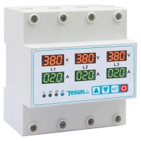 Реле контролю фаз та струму TOSUNlux TDP2-3 100А 3NO 380В (6931934235579)
