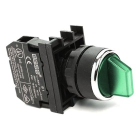 Переключатель EMAS B100SL21Y 0-1 без фиксации (1НО) зеленый