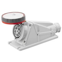 Стационарный разъем 90° GEWISS IP67 3P+E 63A 400В (GW63526)