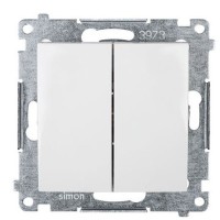 Двокнопковий вимикач Kontakt Simon Simon 54 Premium DW5.01/11 (білий)